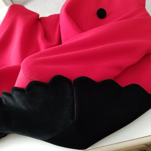 Sold Other Platform! Valentino Blazer Jacket NWT Lambs Wool Red Double Breasted - Picture 7 of 16